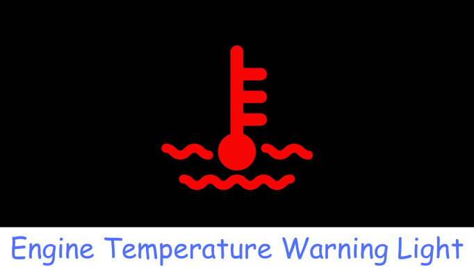 a red and black sign with a temperature gauge